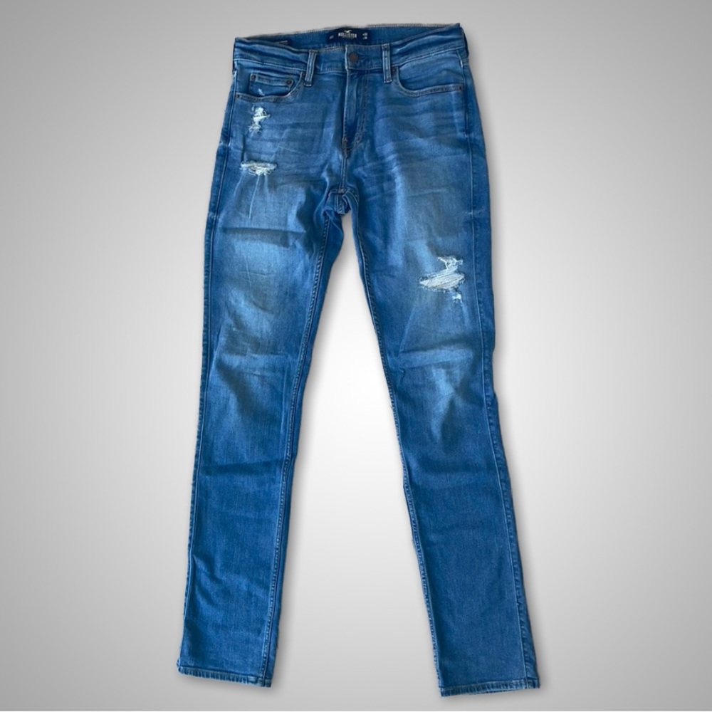 [ Hollister ] -  Stacked Slim Straight Jeans
